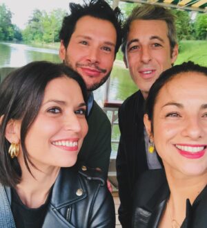 Lucie Bernardoni Instagram - Soirée @tele7jours merci à @jeremyparayre et tous les copains. 

@michael.mmcgold 
 @benjelloun_malika @karimacharni @tof_beaugrand @agustingaliana @ludoloco @stephanetasi @medi.sadoun 

Ma tenue: @mariannebymariejordane made in france 🇫🇷 pour @faitenfrance_lemag @antho_vitorino