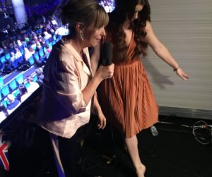 Lucie Jones Instagram - How was this 7 years ago? SEVEN! @eurovision @bbceurovision 

1- @manelnmusic ♥️ 
2- 12 points 🇦🇺 
3- @grahnort ♥️ 
4- @tvsrichardarnold 🇬🇧 
5- @kenbrucepopmaster 👑 
6- legends 🎤 
7- @melgiedroyc 🤩♥️😇
8- BTS 🎥 
9- Early in my @realscottmills love story 😻
10- legends on top building in BEAUT Ukraine 🇺🇦