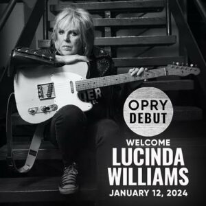Lucinda Williams Instagram - Excited to announce my @opry debut on January 12th, along with Brothers Osborne, Emmylou Harris, Maggie Rose & more to be announced. Tickets & more info linked in bio!