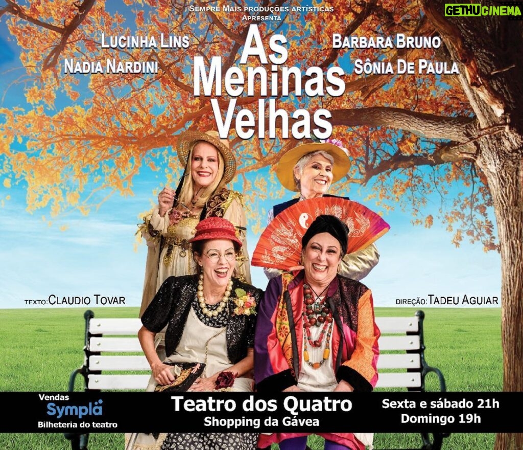 Lucinha Lins Instagram - Estamos de volta! O Teatro dos Quatro convidou a peça “As Meninas Velhas“ para sua reabertura. A estreia é dia 11 de novembro, às 21:00, no Shopping da Gávea. Com exceção da noite da estreia, a peça acontecerá sextas e sábados às 21h e domingos às 19h. Temporada até 19 de dezembro. ➡️Ingressos estarão à venda no Sympla e na bilheteria do teatro. Para a segurança e conforto de todos, seguindo os protocolos contra o COVID-19, é obrigatório apresentar comprovante de vacinação e uso de máscara. 😷💉👍🏼 #teatrodosquatro #shoppingdagavea #teatro #asmeninasvelhas #vivaacultura #vivaoteatro #oquefazernorio #oquefazernoriocultural #programaçãoteatral #teatrorj #rionoteatro #boadiversao #CulturaPresente #teatroparatodos #programaçaorj #programacaoculturalrj #programacaocultural #programacaoteatrorj #dicasdeteatro #teatroterceiraidade #rionoteatro #rionoteatroindica #agendaculturalrj