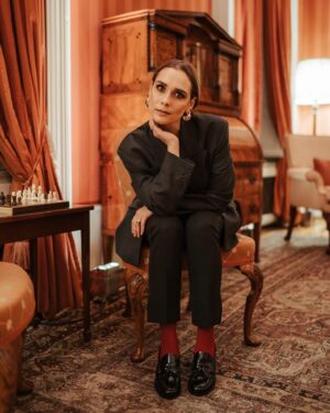 Lucrezia Guidone Instagram - Thank you @churchs for having me. It was an honor to be part of this magical night at Villa Wolkonsky breathing the timeless and iconic elegance of Church’s.

#churchsshoes #adv #churchs