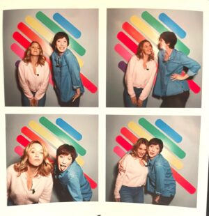 Ludivine Sagnier Instagram - Ce soir avec #saragiraudeau dans @qofficiel pour le film Où est Anne Franck! de#arifolman qui sort demain partout en France @le_pacte_officiel @matildeincerti
