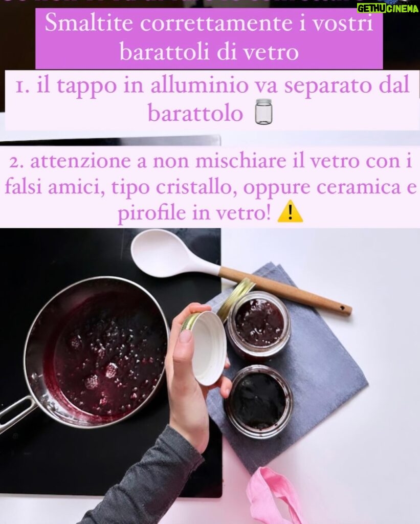 Ludovica Gargari Instagram - Quando faccio la spesa prediligo sempre barattoli di vetro per le confetture, sapete perché? Perché il vetro mantiene inalterate le proprietà e la qualità dei prodotti.  Un altro vantaggio di questa scelta riguarda non il contenuto ma il contenitore. Smaltendo correttamente i barattoli il vetro è riutilizzabile all’infinito! Vi basta separare il tappo in alluminio dal barattolo, e attenzione a non mischiare il vetro con i falsi amici, tipo cristallo, ceramica, e pirofile in vetro! #coreve #riciclo #vetro #ad @coreve.consorzio