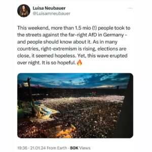 Luisa Neubauer Thumbnail - 32.5K Likes - Most Liked Instagram Photos