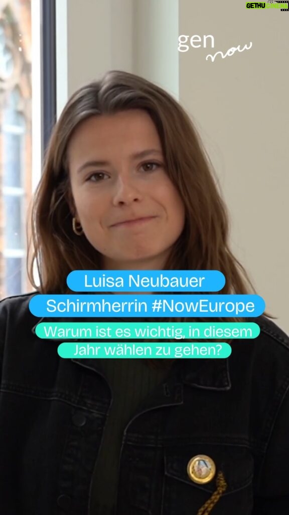 Luisa Neubauer Instagram - Falls du es nicht schon mitbekommen hast: Am 9. Juni ist Europawahl! 🇪🇺 Doch du fragst dich, was ausgerechnet dich das angeht? 🤔 Als Schirmherrin von #NowEurope setze ich mich dafür ein, dass gerade die junge Generation ihre Stimme nutzt und wählen geht. Denn wählen ist wie Zähne putzen: Wenn dus nicht machst, wirds braun. 🗳️ #NowEurope ist ein Netzwerk zahlreicher (Jugend)-Organisationen, initiiert durch die @bertelsmannstiftung. Wir haben das gemeinsamen Ziel, jungen Menschen eine Stimme zu geben. Du möchtest Teil der Bewegung sein? Dann informier dich auf unserer Website (Link in Bio), triff uns auf dem nächsten Event oder lad uns zu deiner Schule ein. #eu #europawahl2024