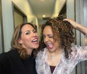 Luna Lauren Velez Instagram - One of the best things about working in #NYC is seeing people you’ve know for a long time. I had a great time shooting #EastNY and got to see the talented beauty @theonlyelizabethrodriguez . It was just wonderful! #actorslife #setlife #latinas #ninaandgina #fun #working #love ✨