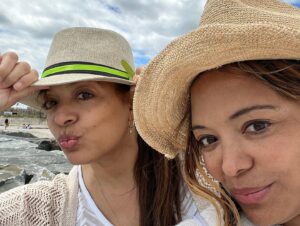 Luna Lauren Velez Instagram - Lately the beach is giving me life✨. Spent a beautiful day with 2 of my favorite people. @lorrainavelez and the amazing @marinamassages . Just the best!
#weekends #beach #sky #friends #rockawaybeach #twins #openair #joy #love ✨