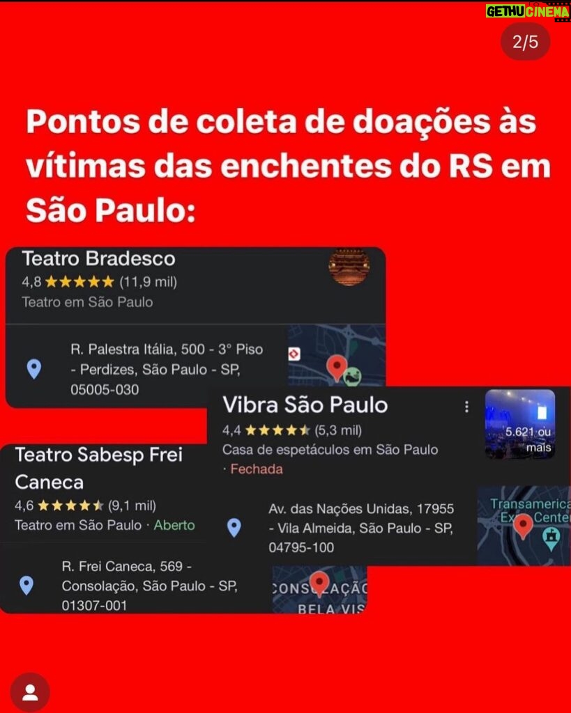 Luna Di Instagram - PROCUREM PONTOS DE DOAÇÃO PARA O RS MAIS PRÓXIMO DA SUA CIDADE.