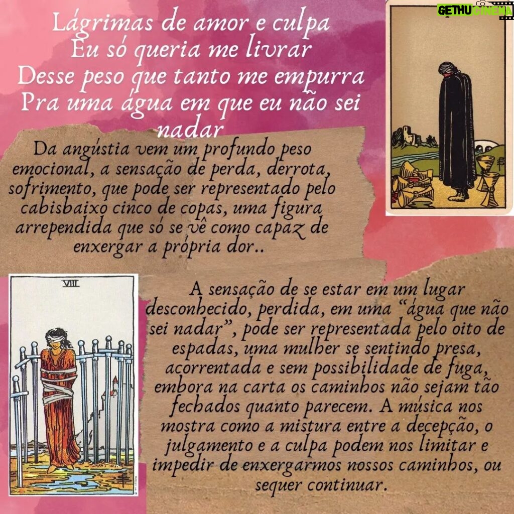 Luna Di Instagram - Uma análise pessoal por meio dos arcanos do tarot, da música "Maria Madalena" da incrível @lunadimusic que escreveu uma música extremamente profunda e dolorosa para todas as mulheres que como Madalena são apedrejadas até doer" mas tem sua dor ignorada. . . . . . . . . . . . . . . . #tarot #música #lunadi #mariamadalena #Madalena #pop #brmusic #arte #indie