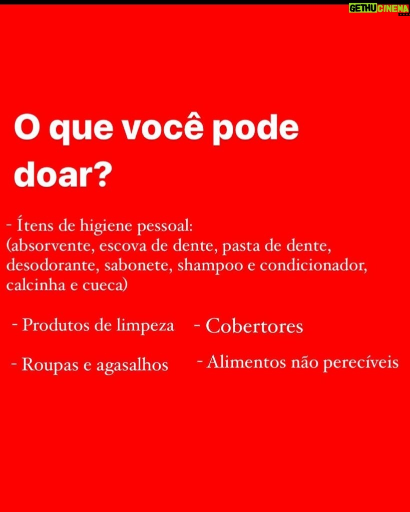 Luna Di Instagram - 🚨🚨🚨 Vc de São Paulo que puder fazer doações de itens de higiene pessoal, roupas íntimas, shampoo, condicionador, desodorante, agasalhos, e cestas básicas por favor!! Façam suas doações🌹 No post mostra alguns pontos em que estão recolhendo.🙏🏻