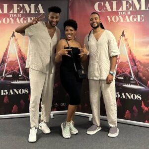 Lura Instagram - Os CALEMA fizeram história nestes dois dias com o @meoarenaoficial lotado de pessoas de todas as origens que acreditam no Amor e nos valores da Humildade, Amizade e Família. Parabéns @fradique_calema e @anthon507_calema! Vocês são Anjos mensageiros de Paz e Amor com muito talento. 🌟🌟

Obrigada à @torresjoalheiros  pelo magnífico camarode que nos proporciounou uma vista privilegiada deste grande concerto. ❤️🌟

@anthon507_calema 
@paula.c.osorio 
@dianadecadaval 
@tomassuter 
@torresjoalheiros