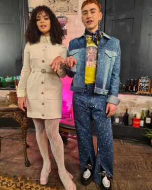 Lydia West Instagram - Olly and I always needed to be touching when filming scenes together so we’d touch little fingers and say...set 😭😭 this is why we treated the after show which is on tonight after Ep 5 (😭) at 10pm on YouTube and All 4 as our unofficial wedding, so thank you @kemahbob @mattcampion