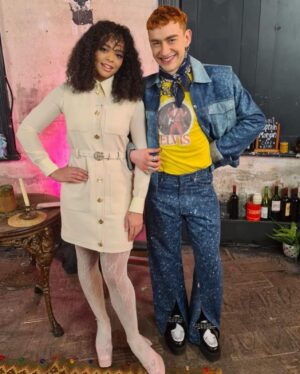 Lydia West Instagram - Olly and I always needed to be touching when filming scenes together so we’d touch little fingers and say...set 😭😭 this is why we treated the after show which is on tonight after Ep 5 (😭) at 10pm on YouTube and All 4 as our unofficial wedding, so thank you @kemahbob @mattcampion
