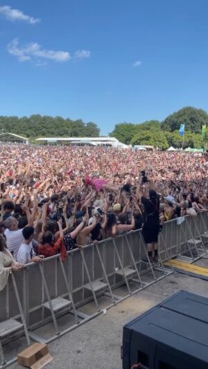 Lydia Night Instagram - yesterday was the coolest day ever. thank you for not dropping me lolla 💚😭💙