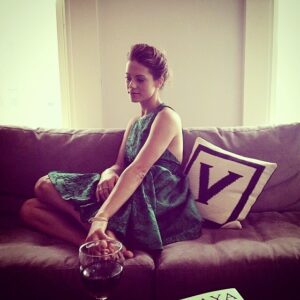 Lyndsy Fonseca Instagram - #tbt during #nycfashion week in an @aliceandolivia dress I still wear and love. Love you @karenraphael good times.