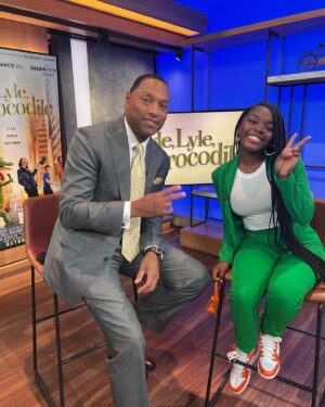 Lyric Hurd Instagram - Thanks for having me @fox5dc !  @wisdommartintveee is always so much fun!

Catch me in #LyleLyleCrocodile !  In theaters TOMORROW!!! 🐊💚🧡