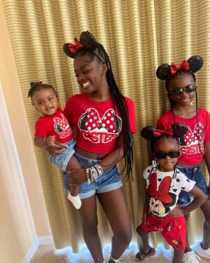 Lyric Hurd Instagram - The Hurd girls take Disney. ❤️🖤🖤