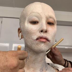 Lyrica Okano Instagram - It took about 5 hours to put this baby on and another hour to take it off, but it was all worth it! Oh! Btw this might be a bit of a spoiler, so if you haven’t seen the 3rd season of #marvelsrunaways yet... swipe with caution 😬 #hulu #yōkainico
