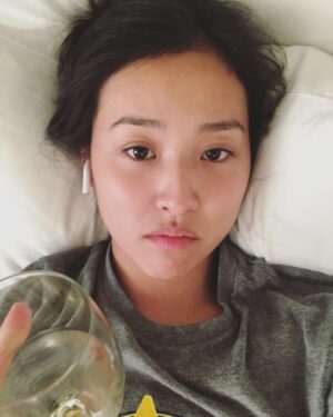 Lyrica Okano Instagram - It’s Thursday, which is a day after hump day. But not quite Friday. Ya know? #leavemyairpodsalone