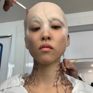 Lyrica Okano Instagram - It took about 5 hours to put this baby on and another hour to take it off, but it was all worth it! Oh! Btw this might be a bit of a spoiler, so if you haven’t seen the 3rd season of #marvelsrunaways yet... swipe with caution 😬 #hulu #yōkainico