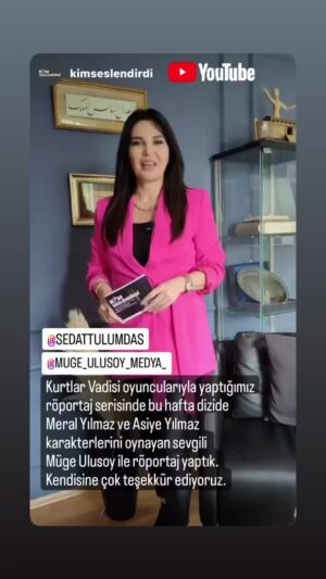 Müge Ulusoy Instagram - #mügeulusoy 
#röportaj 
#kurtlarvadisi