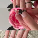 Maïka Desnoyers Instagram - J’aime le noir. Comme BEAUCOUP. J’ai donc créer une mini collection de bijoux avec des pierres noires et je CAPOTE. M’a en revenir un jour, mais pas aujourd’hui 😮‍💨 Dispo en or blanc et or jaune La collection BLK est disponible en or jaune et or blanc dès ce soir 19h sur le site de @fauvecollection