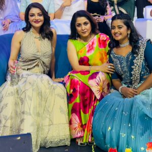 Maahi Gouthami Instagram - With the real Sivagami and Mitravinda♥️ @meramyakrishnan & @kajalaggarwalofficial gaaru