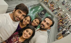 Maahi Gouthami Instagram - 💙 #chiranjeevilakshmisowbhagyavathi #swarnagirisrivenkateshwaraswami #serialactress #serial #rowdysidh #friendship #bestppl #devotional