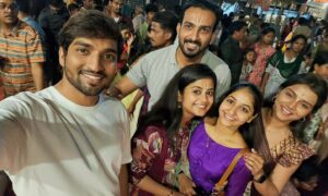 Maahi Gouthami Instagram - 💙 #chiranjeevilakshmisowbhagyavathi #swarnagirisrivenkateshwaraswami #serialactress #serial #rowdysidh #friendship #bestppl #devotional