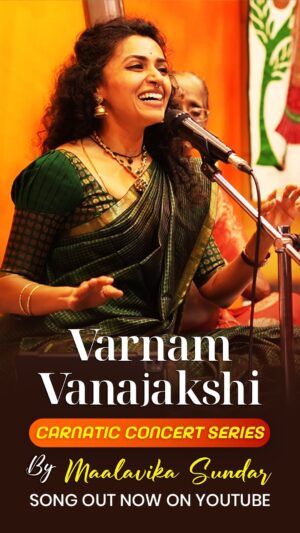 Maalavika Sundar Instagram - A small snippet from Vanajakshi Varnam in Kalyani. Do tune in to my YouTube channel and listen to the entire song. My sincere thanks to @arkayconven Ramakrishnan uncle for the opportunity and my fellow musicians @vio_chinmayi_ @gururaghavendra_palayamkottai, Sainath and Latha Mami for the amazing support ♥️ 
Enjoy listening you all ♥️♥️

#maalavikasundar #concert #carnaticmusic #carnatic #onlylove
