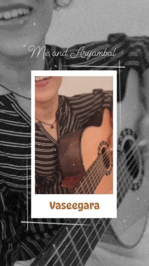 Maalavika Sundar Instagram - Vaseegara from Me and Aryambal ♥️♥️♥️♥️

What an iconic song this is… we love you @jharrisjayaraj sir and @jayashriramnath akka ♥️ it’s been a real long time I have practiced with my Aryambal and it feels so so sooo good to be back …. Love from us ♥️♥️♥️ 

Also thanks da @laxmax_3483 Latchuuuuuu my boy for helping me with the chords ♥️♥️

#maalavikasundar #meandaryambal #harrisjayaraj #vaseegara #onlylove