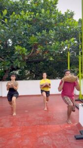 Maalavika Sundar Instagram - For Ams, Mals, and Vinoth, their season ended yesterday, with all of the important natural movements we completed over the last five months. Started with Barefoot running, Tripod vault, Balancing walk, Foot hand wall hang, Vertical foot pinch, Lifting, Carrying, Step running, Monkey bar climbing over-under, Pull-Ups, Under bar with varying grip rows, Stick Balance, Carry Deep Squat, Front Carry Split Squat, Stick Balance, Rolling Balance, Push Press, and finished with Short Sprints @amruthasrini @vinothkishan @sundarmaalavika Covered everything in 1.5 hours. 🔥 It was wonderful and beautiful to end the season like this. 🤍 Thank you, Ams, Vinoth, and Mals, for all the beautiful experiences. Grateful to you all. 🤍