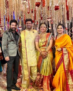 Madhumitha Instagram - With loads of love Wishing and blessing @manojkmanchu @bhumamounika #happilyeverafter ❤️ #mwedsm #manojwedsmounika