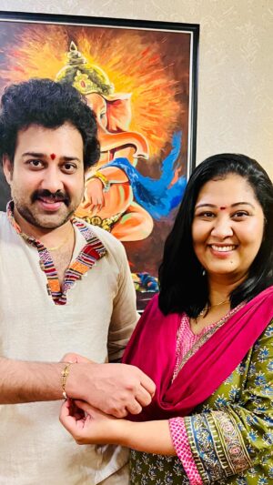 Madhumitha Instagram - @sivabalajimanoharan @gayathri_kangula celebrating Rakhi together ❤️ #brothersisterlove #brothersister #brosis #siblinglove