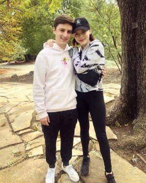 Madison Davenport Instagram - A weekend visit with my not so little Lil’ bro at his university!! Im so gosh darn proud of this boy... man😟. Scroll for a blooper😂
#bestbrotherever #adventuretime #pleasestopgrowingup