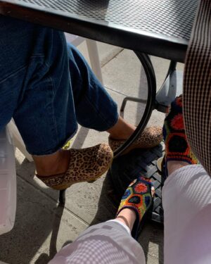 Madison McLaughlin Instagram - some days I’m stressed tf out & other days I wear my crochet clogs for a little iced coffee in the sunshine, it’s called balance 💗