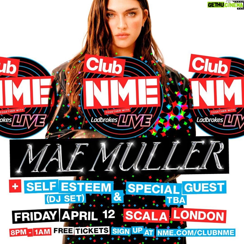 Mae Muller Instagram - MORE TICKETS AVAILABLE FOR MY SHOW AT SCALA WITH @nmemagazine !!! i’m playing my first gig in a long time at one of my fave venues, tickets sold out in less than an hour when they were first released 🥹 SO WE’VE RELEASED SOME MORE!!! link in my bio and on my story so grab while you can!!! (they’re free) i can’t wait to see u x