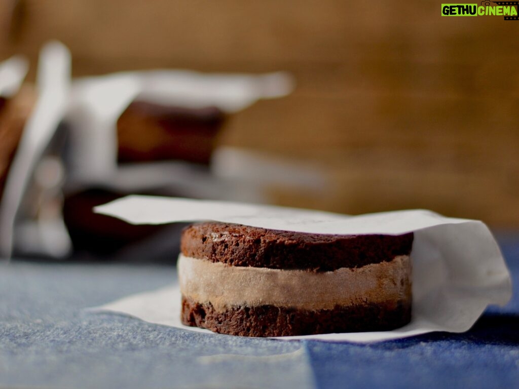 Maggie Beer Instagram - Visit your own personal chocolate heaven or spoil your Valentine with our recipe for deliciously decadent Dark Chocolate Brownie Ice Cream Sandwiches. Made with Maggie Beer's sinfully rich and creamy Chocolate & Salted Caramel Ice Cream, you'll fall in love with every bite. View this recipe via the link in our bio. Pick up a tub of Maggie Beer Chocolate & Salted Caramel Ice Cream in select Woolworths, Coles & leading independent supermarkets.