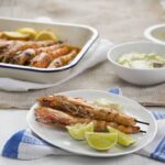 Maggie Beer Instagram – Here in Australia, we are blessed with an abundance of wonderful, fresh seafood. To help celebrate the beginning of summer, here are some delicious recipes that champion the beautiful produce of the sea. 

Barbecued Lemon Myrtle Prawns (pictured)
Salt & Pepper Squid with Verjuice Mayonnaise (pictured)
Kingfish Sashimi with Wasabi Mayonnaise (pictured)

View these recipes via the link in our bio!