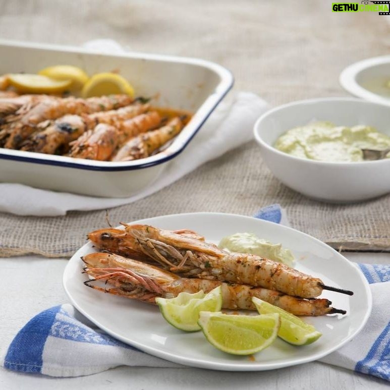 Maggie Beer Instagram - Here in Australia, we are blessed with an abundance of wonderful, fresh seafood. To help celebrate the beginning of summer, here are some delicious recipes that champion the beautiful produce of the sea. Barbecued Lemon Myrtle Prawns (pictured) Salt & Pepper Squid with Verjuice Mayonnaise (pictured) Kingfish Sashimi with Wasabi Mayonnaise (pictured) View these recipes via the link in our bio!