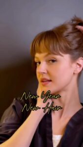 Maggie Geha Instagram - POV: you rang in the new year FRESH AF💥 🎆🎇 New year…New bangs. Period. ✨muse: @maggiegeha DM to book/imquire . ✨Wednesday-Saturday ✨Currently accepting new clients. ✨Louise O’Connor Salon 📍NYC #nychairstylist #newyear #newhair #bangs #haircut #hairart