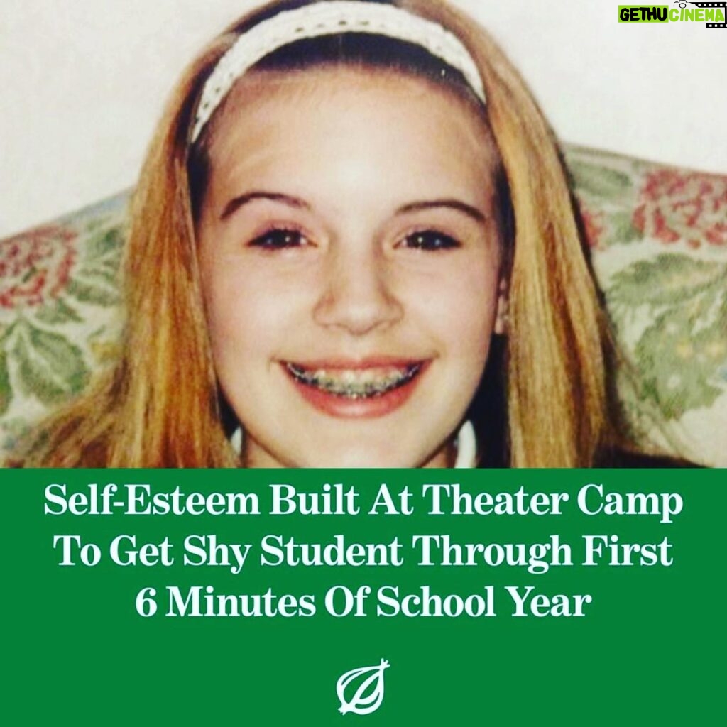 Maggie Grace Instagram - Had to borrow today’s @theonion headline ( clearly the writer met me in middle school!) 😳