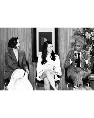 Maggie Gyllenhaal Instagram - Me and @janicza taking it on the road at a wonderful panel with @neimanmarcus celebrating #womenshistorymonth and #womeninfilm 
#neimanmarcus @thelostdaughterfilm @zolamovie