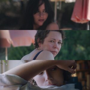 Maggie Gyllenhaal Instagram - The power of these 3. 🖤 #TheLostDaughter is now on Netflix.
