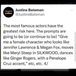Maggie Gyllenhaal Instagram - Go to credo23.com/AIinFilm for video demos of #ai abuses of actors. @_justinebateman_ @sagaftra @gaardsars @jakegyllenhaal @jamieleecurtis @jessicachastain @dakotajohnson etc