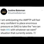 Maggie Gyllenhaal Instagram - Go to credo23.com/AIinFilm for video demos of #ai abuses of actors. @_justinebateman_ @sagaftra @gaardsars @jakegyllenhaal @jamieleecurtis @jessicachastain @dakotajohnson etc