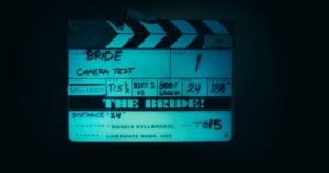 Maggie Gyllenhaal Instagram - Meet The Bride & Frank 🖤
#TheBride #CameraTest #FirstLook
#JessieBuckley #ChristianBale
📸 @nikotavernise