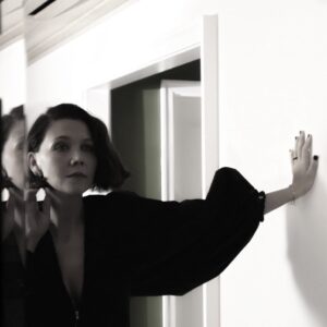 Maggie Gyllenhaal Instagram - BTS by @renatocampora for LACMA ART FILM #maisonrabihkayrouz