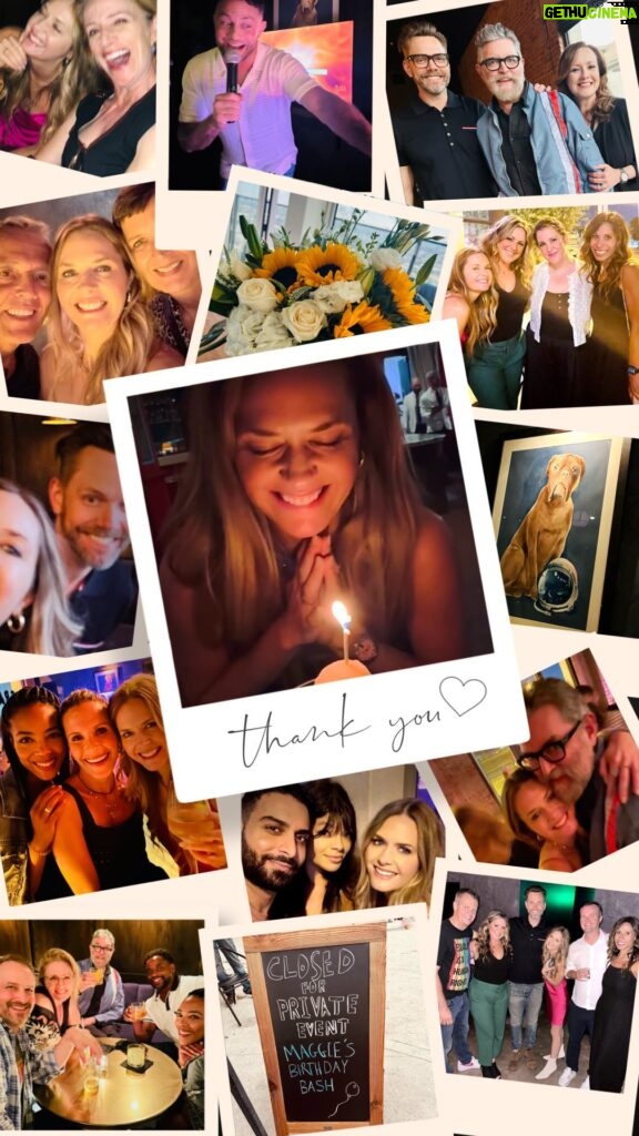 Maggie Lawson Instagram - Thank you to @thegrant_la for hosting this very fun night. And to the friends and family who made it so special. My heart is so full.❤️And I still don’t have a voice… thanks to @karakaraokeent . . . #thankful #leoseason #bdayparty🎉 #friends #memories