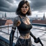 Maiara Walsh Instagram - Aim to Kill: An Assassin’s Guide to Living. 🧨 Meet Luxx, a no bullshit female assassin emerging from a suicide mission, returning to Berlin to enact unholy vengeance against those who plotted against her. I set out to write a crass and defiant action/thriller novel as a catharsis to a year from hell. Nearing the finish line. 2024 is going to be a wild ride. Buckle up. 🤘🏽🔥 I prompted these images with Dalle in ChatGPT. 🇧🇷 Apontar para matar: um guia para viver da assassina. 💥Conheça Luxx, uma assassina séria emergindo de uma missão suicida, retornando a Berlim para realizar uma vingança profana contra aqueles que conspiraram contra ela. Prepare-se. 🧨 Criei essas imagens com Dalle no ChatGPT.